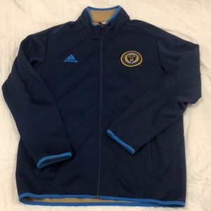 Adidas union Philadelphia jacket size L navy blue